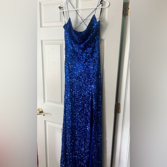 COPY - Formal Sequin Prom Dress - Picture 4 of 6